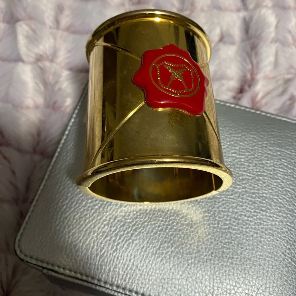 House of Harlow red wax seal cuff - Picture 6 of 9
